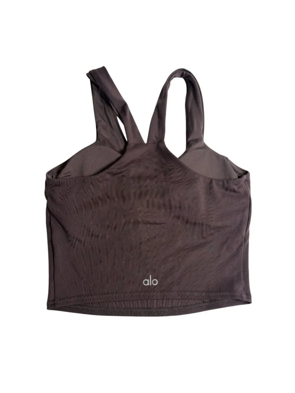 ALO Yoga Airbrush Real Bra Tank Top in Raisinette